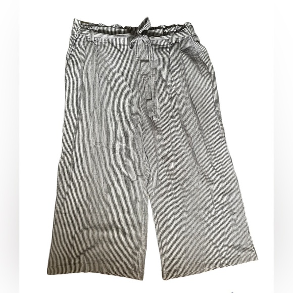 Ellen Tracy Linen Blend Wide Leg Pants - Picture 3 of 7